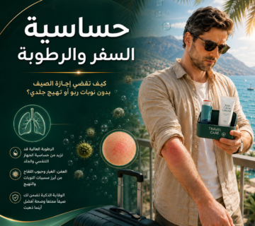 حساسية السفر والرطوبة: كيف تقضي إجازة الصيف بدون نوبات ربو أو تهيج جلدي؟